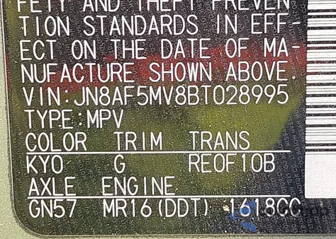 2011 Nissan Juke Sl from USA, damaged, VIN JN8AF5MV8BT028995